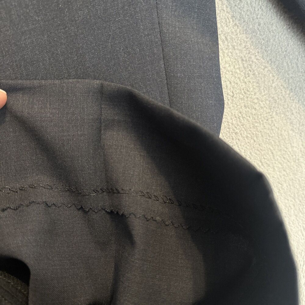 Ballin Dress Pants 100% Super 120s Wool Comfort-Eze Mens 40x27.5 Blue Flat Front - Picture 8 of 15